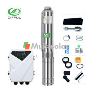 BOMBA DE AGUA SOLAR 3DS4.8-95-72-750 1HP SUMERGIBLE - DIFFUL